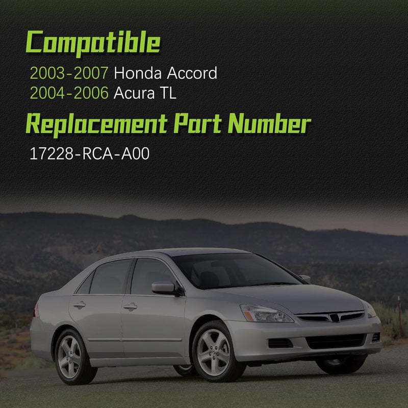 VINMS 17228-RCA-A00 Engine Air Intake Hose Tube With Clamps for 2003-2007 Honda Accord,2004-2006 Acura TL 17228RCAA00 - Image 2